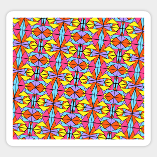 90's Colors Geometric Funk Sticker